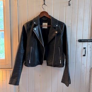 Faux leather jacket